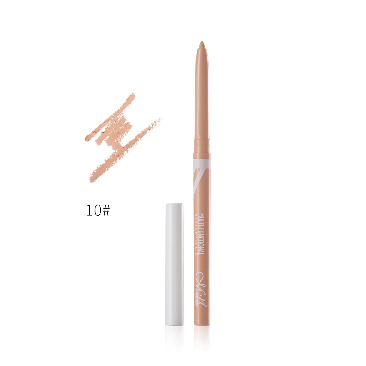 White Concealer Makeup Pen Can Rotate Under The Eyelids to Automatically Core out Eyeliner