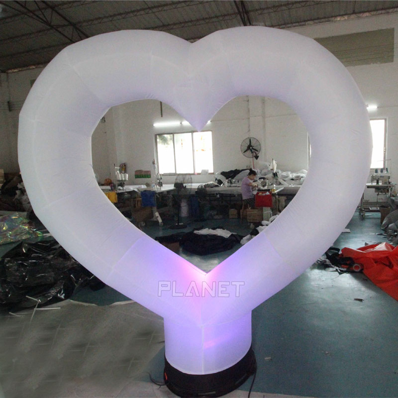 Giant Advertising Wedding Inflatable Love Heart for Decoration