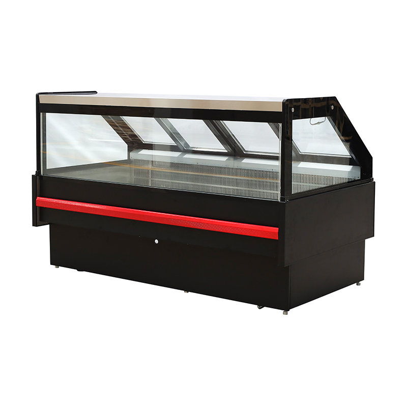 330L Energy Saving Remote Commercial Deli/Chicken/Seafood Display Right Angle Glass Fridge for Meat
