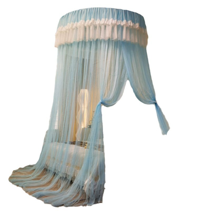 OEM Princess Style Dome Bed Floor Household Free Installation Mosquito Net