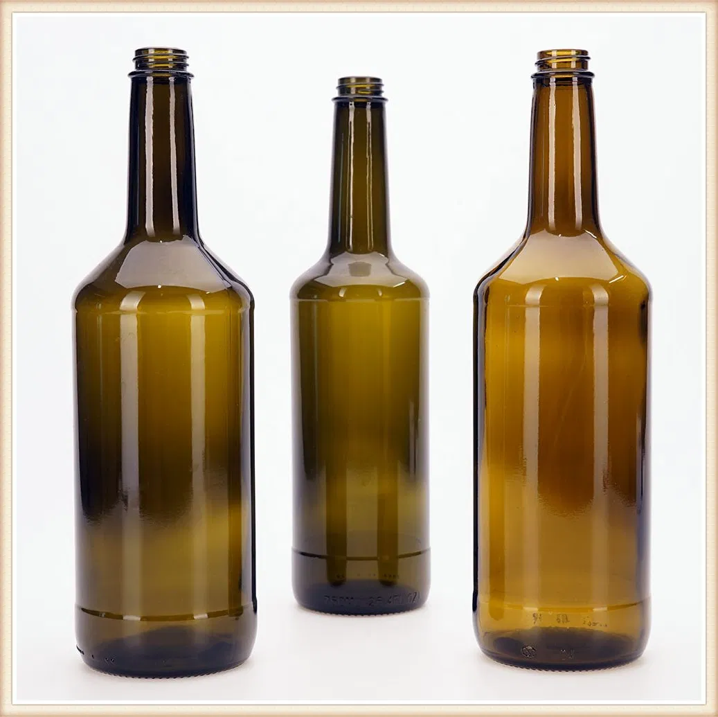 Bulk Supply 500ml Clear Glass Olive Bottle with Durable Thick Wall Construction Material