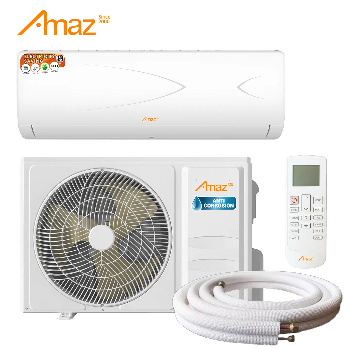 Amaz Good Price 9000 BTU Heat Pupm Split AC Smart Air Conditioner with WiFi