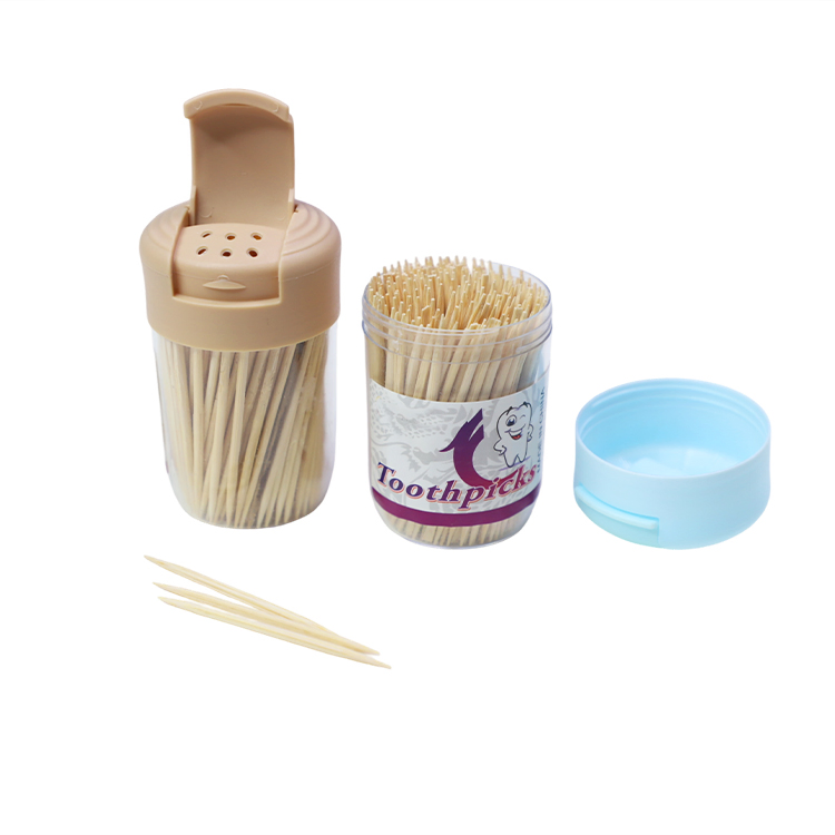 Box Bamboo Toothpick 100% Natural Disposable Bamboo Tooth Pick Double-Point Toothpicks Bamboo Utensil