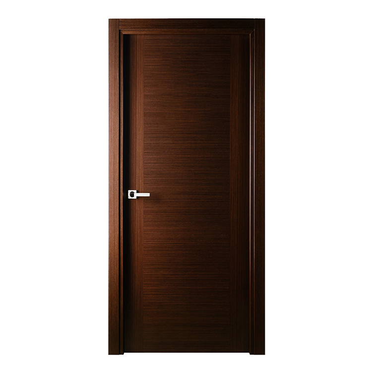 Luxury Solid Teak Wood Single Design Plain Bedroom Wooden Door for Interior