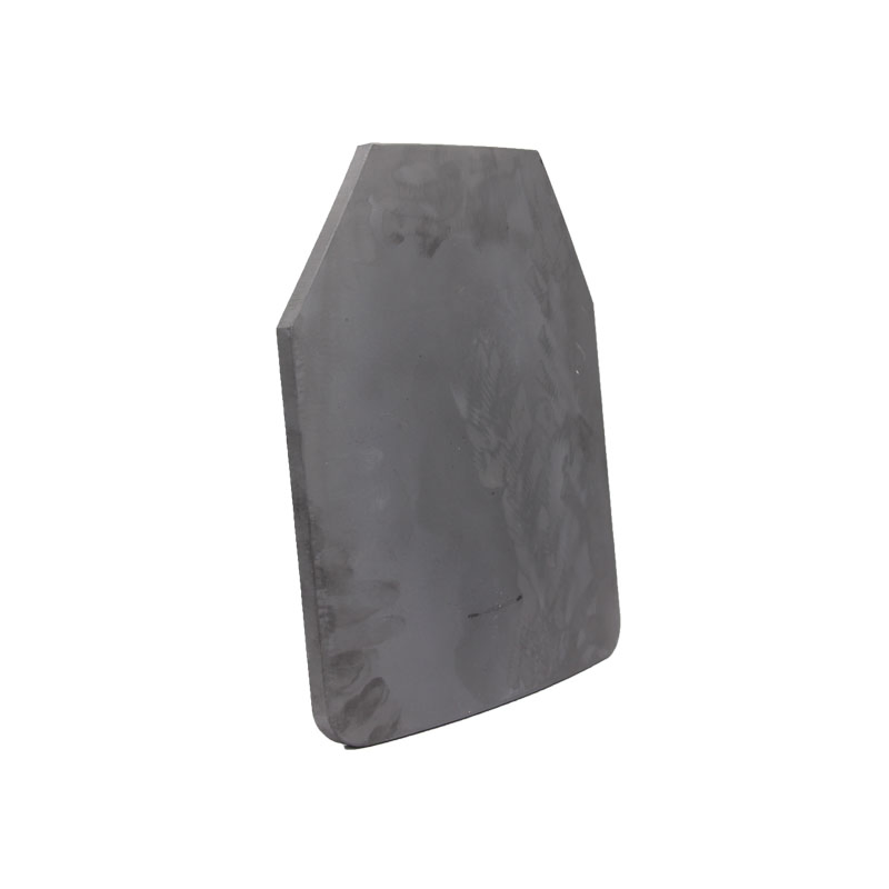 Single-Curved Lightweight Sintered Silicon Carbide (SIC) Ceramic Plate 217*220*4.2mm for Body Armour Plate