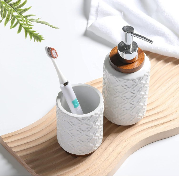 Great Design Single Ceramic Cup Elegant Tone Home Bathroom Accessories