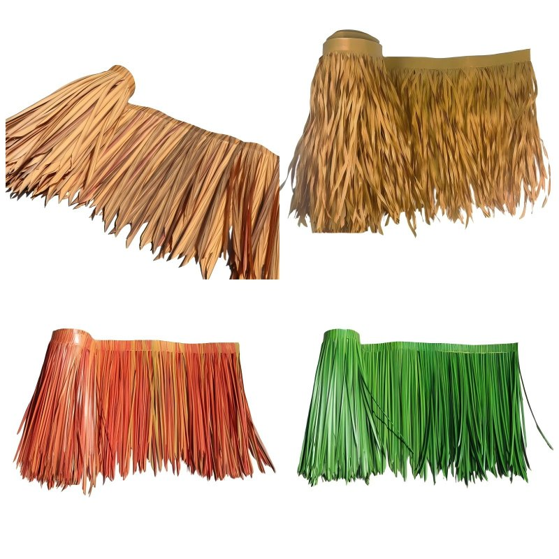 Customizable Wholesale Outdoor Patio Sunshade Garden Straw Umbrellas Artificial Thatch