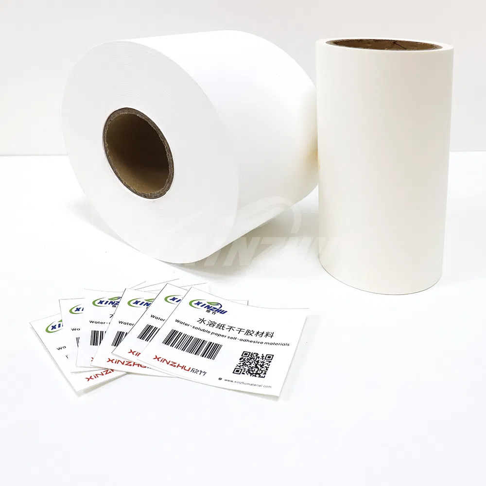 Short-Term Dissolvable Paper Labels Jumbo Roll 1240 mm Fully Dissolvable Adhesive Ink