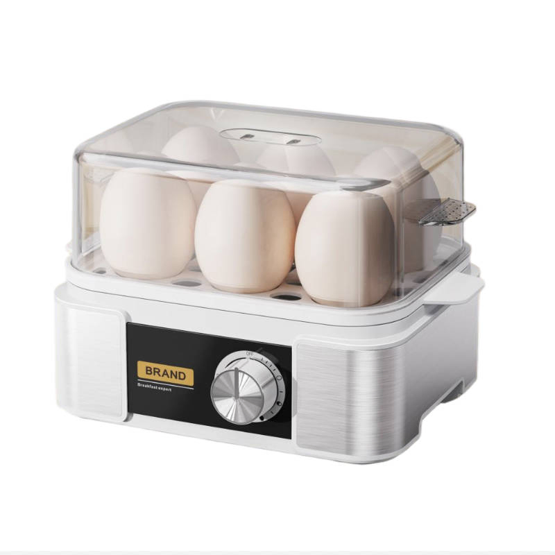 6-Egg Electric Egg Boiler with Timer and Multi-Function Features