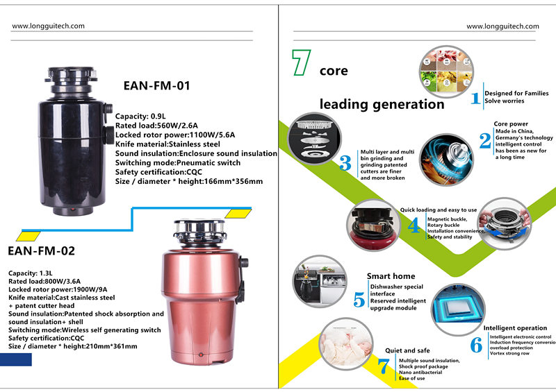 Kitchen Garbage Disposal Waster Crusher