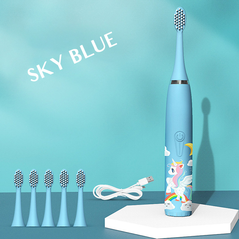 Beautichen Travel Toothbrush Own Brand Cartoon 2023 New Arrival Kids Electric Toothbrush for Teeth Cleaning Electric Toothbrush