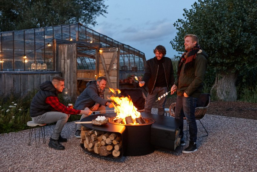 Garden Metal Charcoal Wood Burning Fire Pit Bowl