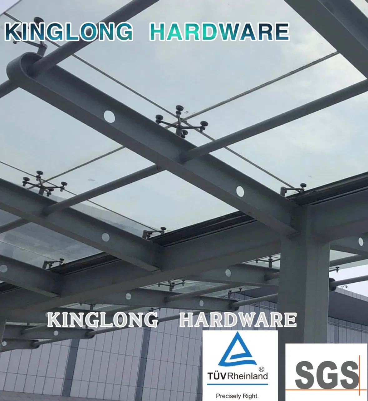 Stainless Steel Glass Hardware 4 Arms Curtain Wall Glass Spider