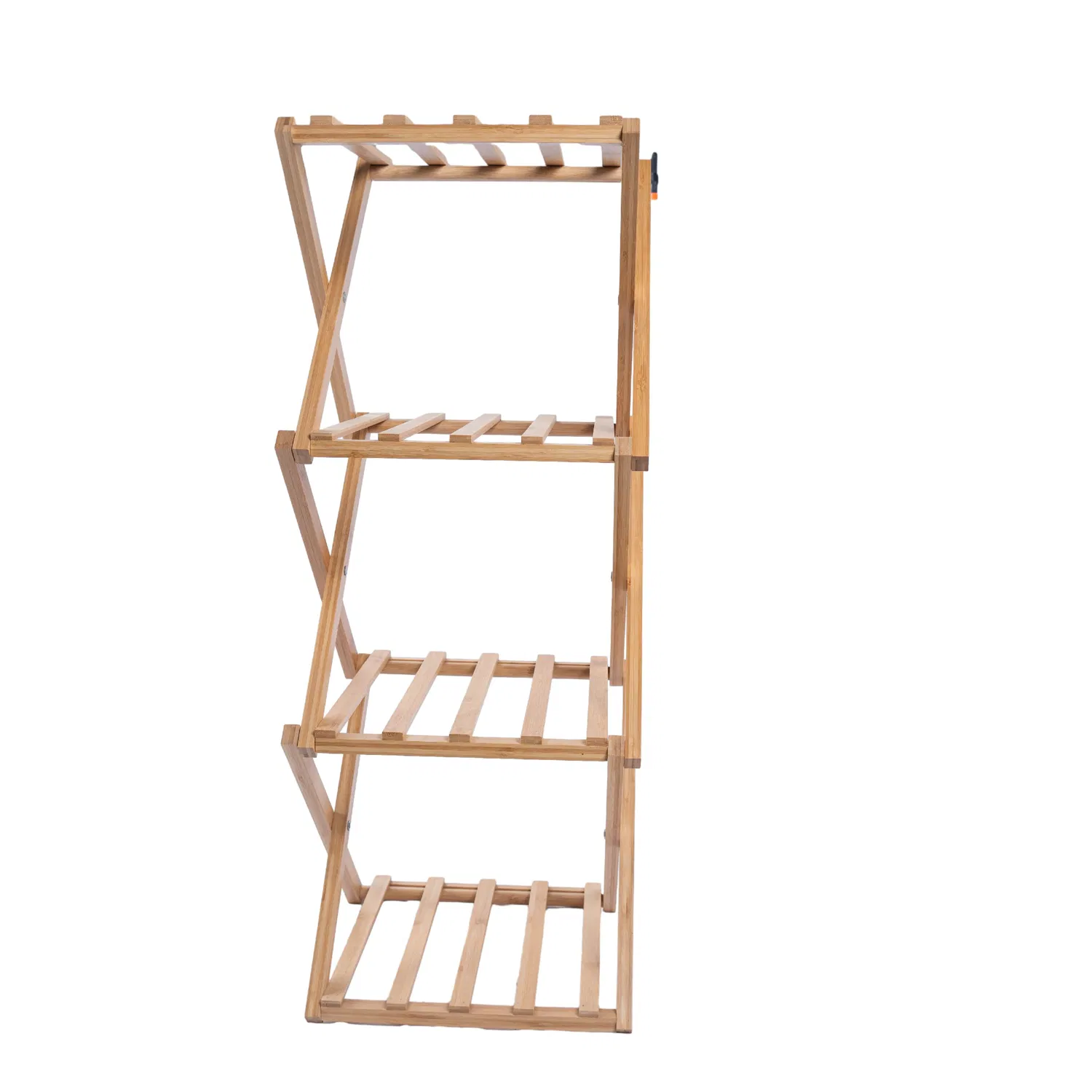 Stand-up Laundry Rack Bamboo Baskets Laundry Baskets Large Bamboo Storage Shelf