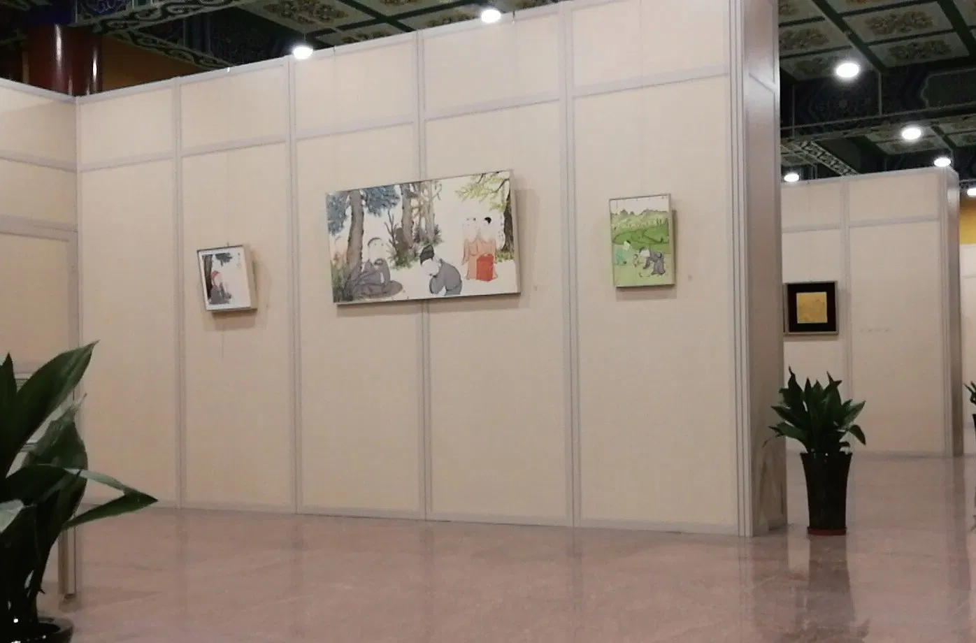 China Factory Easy Asembled Movable Printing Fabric Display Walls