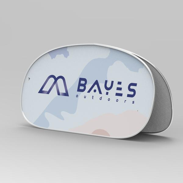 Custom Event Outdoor Advertising Reusable Rectangular Round Pop out Banner