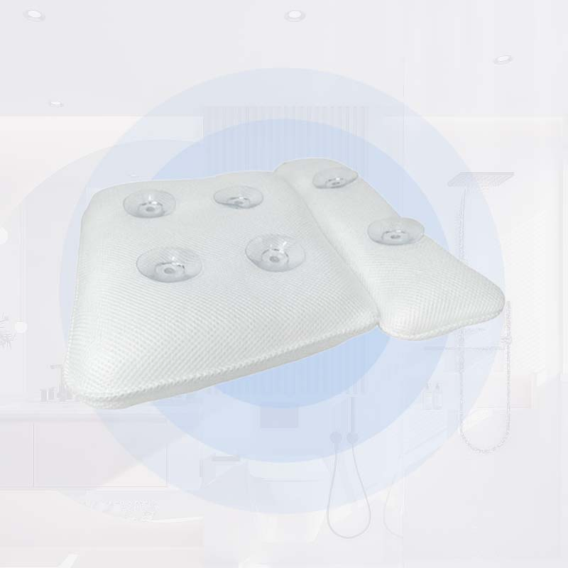 3D Mesh Waterproof Luxury Bath Pillow Cushion with Neck Support