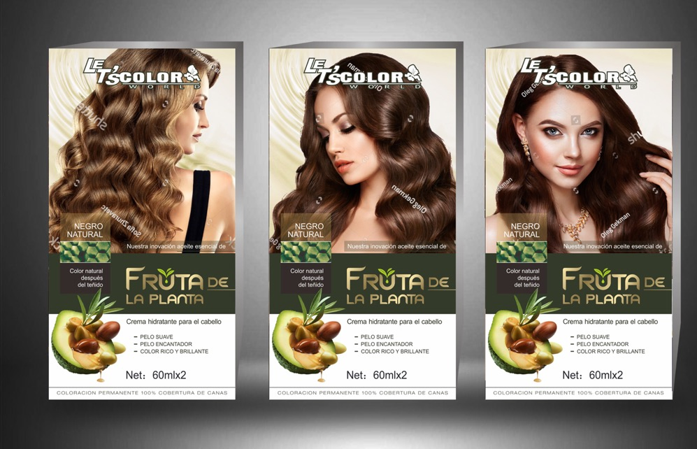 Popular Natural Hair Color Cream for Hair Root 60ml+60ml