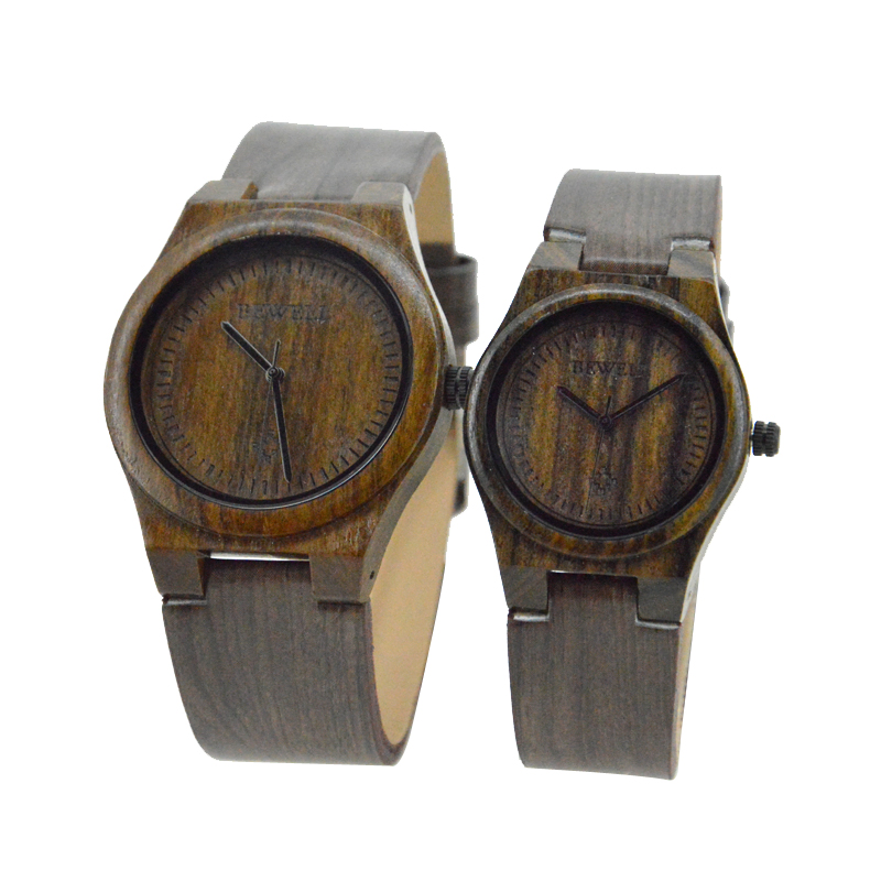 Custom Minimalist Men Quartz Wrist Watch with PU Strap