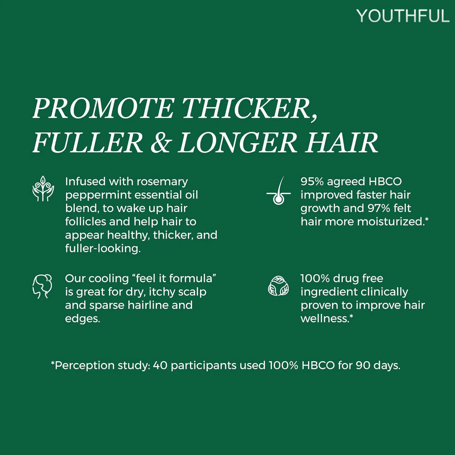 Youthful High Quality Hot Sale Hair Oil for Man and Women