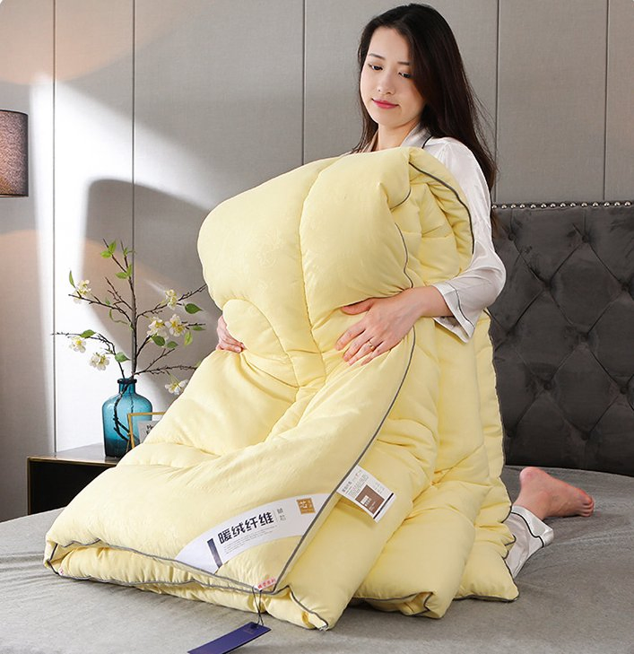 Printed Frosted Thickened Winter Quilt Core Double Hotel Autumn and Winter Quilt