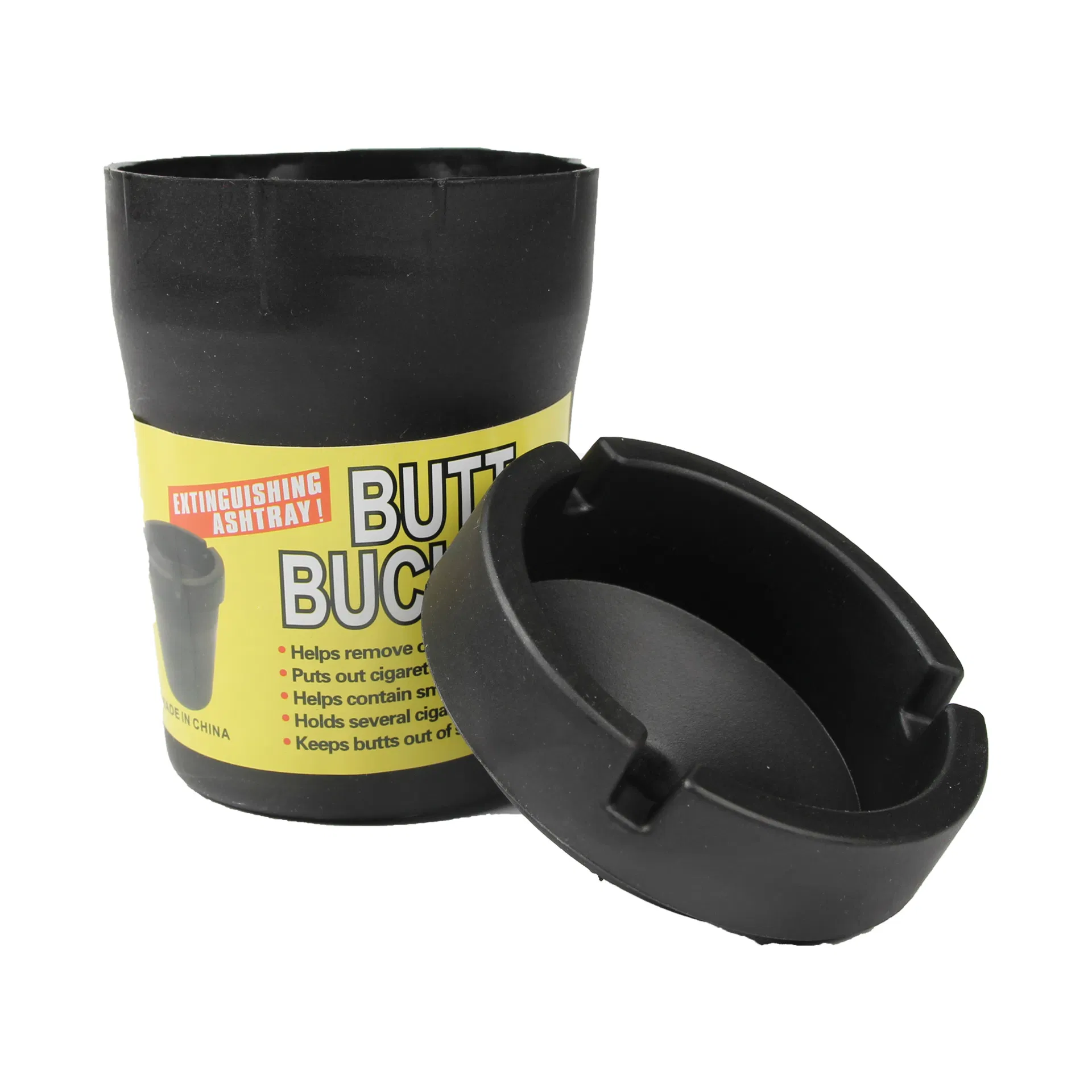 Butt Bucket Extinguishing Plastic Portable Car Ashtray