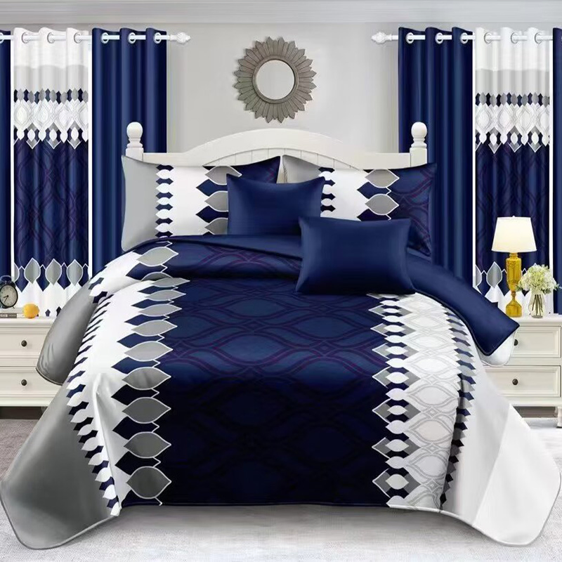 High Class Red Rose Printed Pillowcases Bed Sheet Light-Industry-Daily-Use Pillow Shams Quilted Bedcover Coverlets Microfiber Comforter Cover Bedspread Set