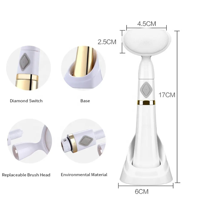 Soft Bristle Electric Face Brush Cleansing Brush Pore Cleanser Face Washing Artifact