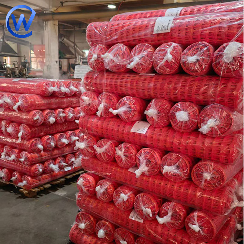Safety Orange Tensile Plastic Mesh Barrier Warning Fence Netting for Construction