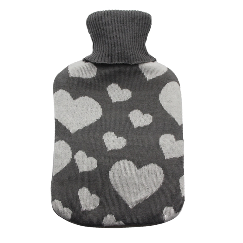 New Design Traditional Star Pattern Custom Knitted Hot Water Bottle Hot Water Bag Rubber Cover