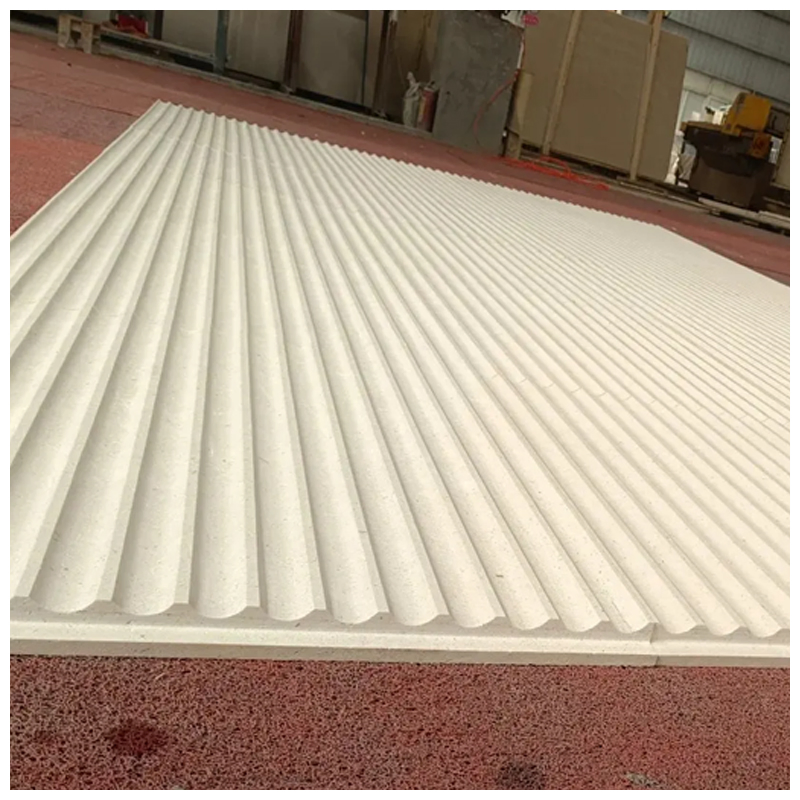 Natural Limestone Recessed Surface Honed Wall Tiles