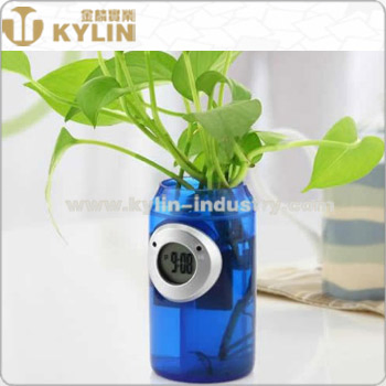 Funny Practical Plastic Water Powered Desk Clock with Alarm Function