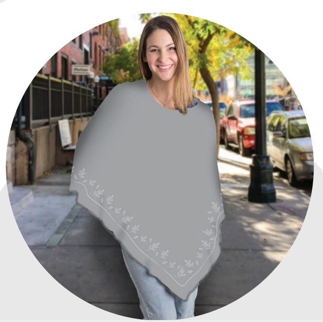Soft Breathable Rayon Material Elastic Baby Nursing Shawl
