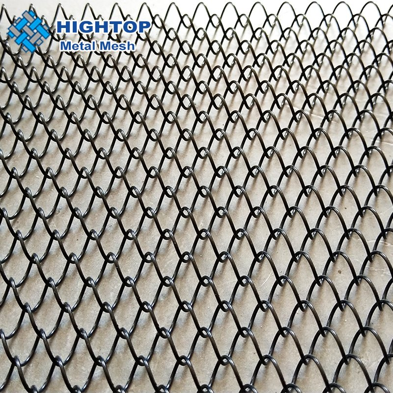 Gun Black Color Metal Mesh Fabric Drapery Curtain for Lobby