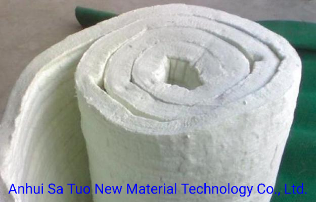 High Temperature Insulation Aluminum Silicate Needle Blanket/Felt for Industrial Pipe