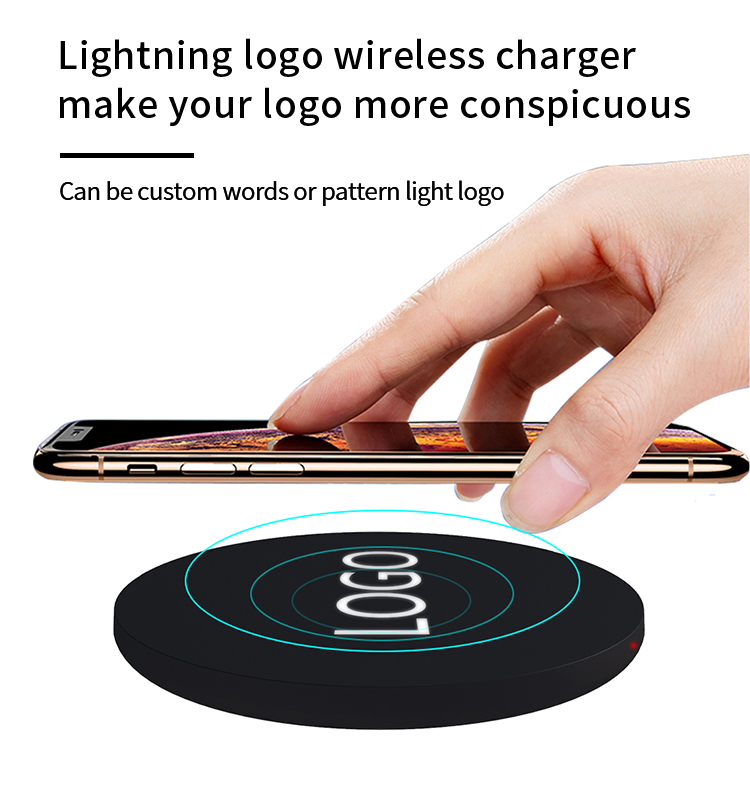 OEM Logo Round Shape Ultra Thin Wireless Power Bank 5000mAh 10000mAh Powebanks