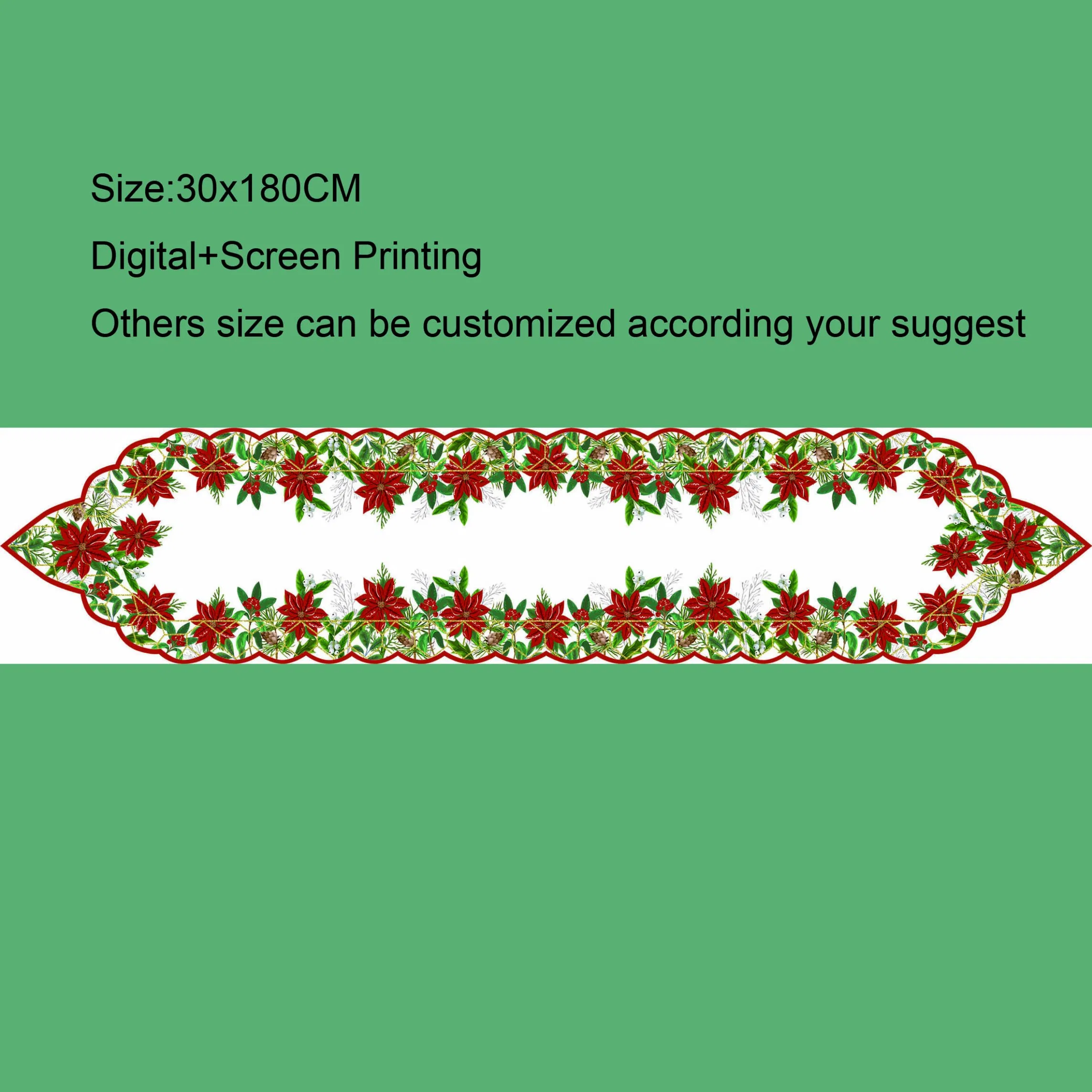 Digital and Screen Printing Placemat Set for Your Family Party Decoration