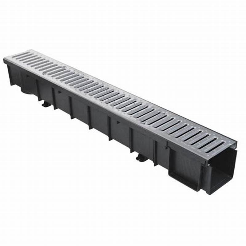Surface Commercial Plastic HDPE Drain Drainage Channel and Grate Ditch