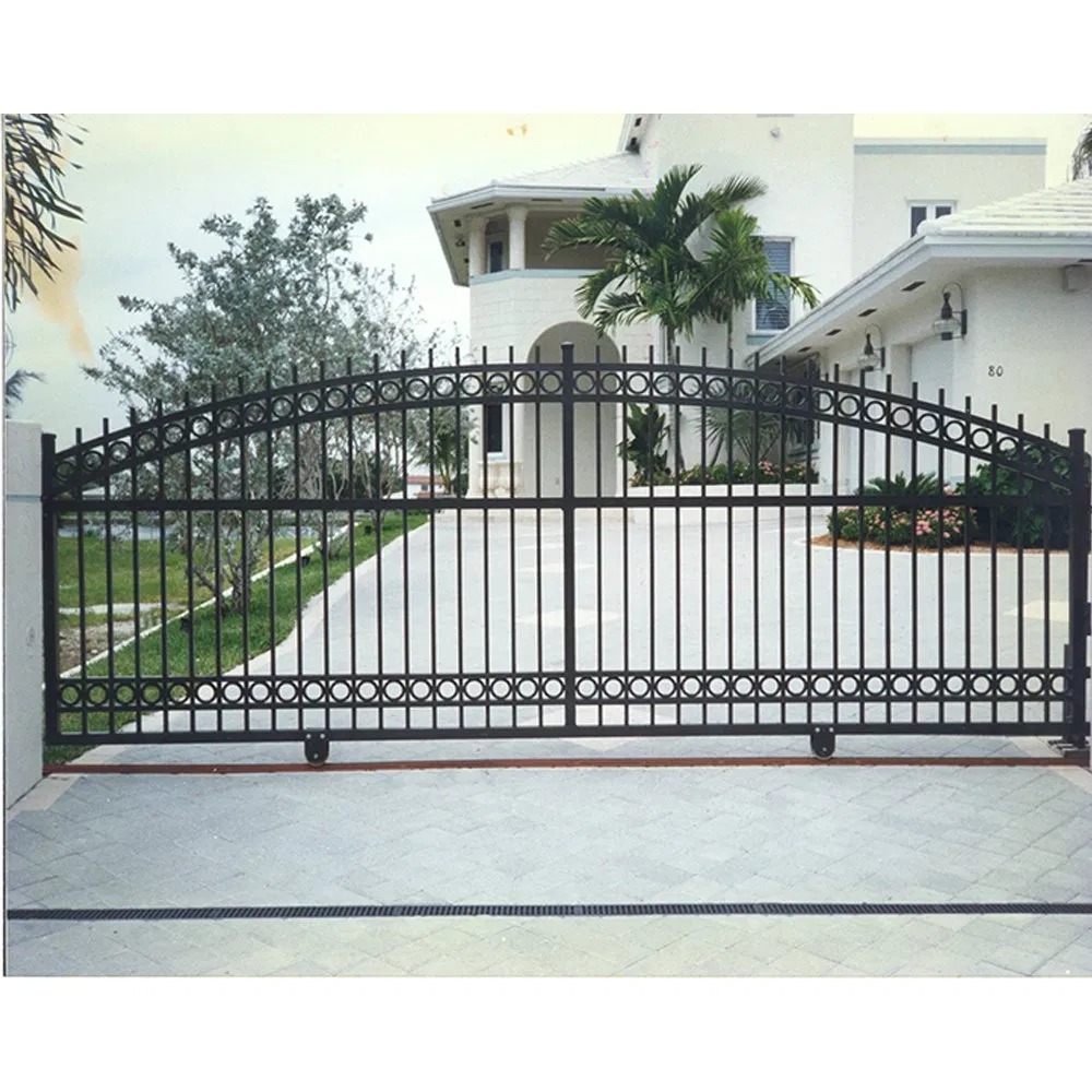 Factory Automatic Sliding Gate Design Metal Entrance Garden Gate Steel Driveway Gate
