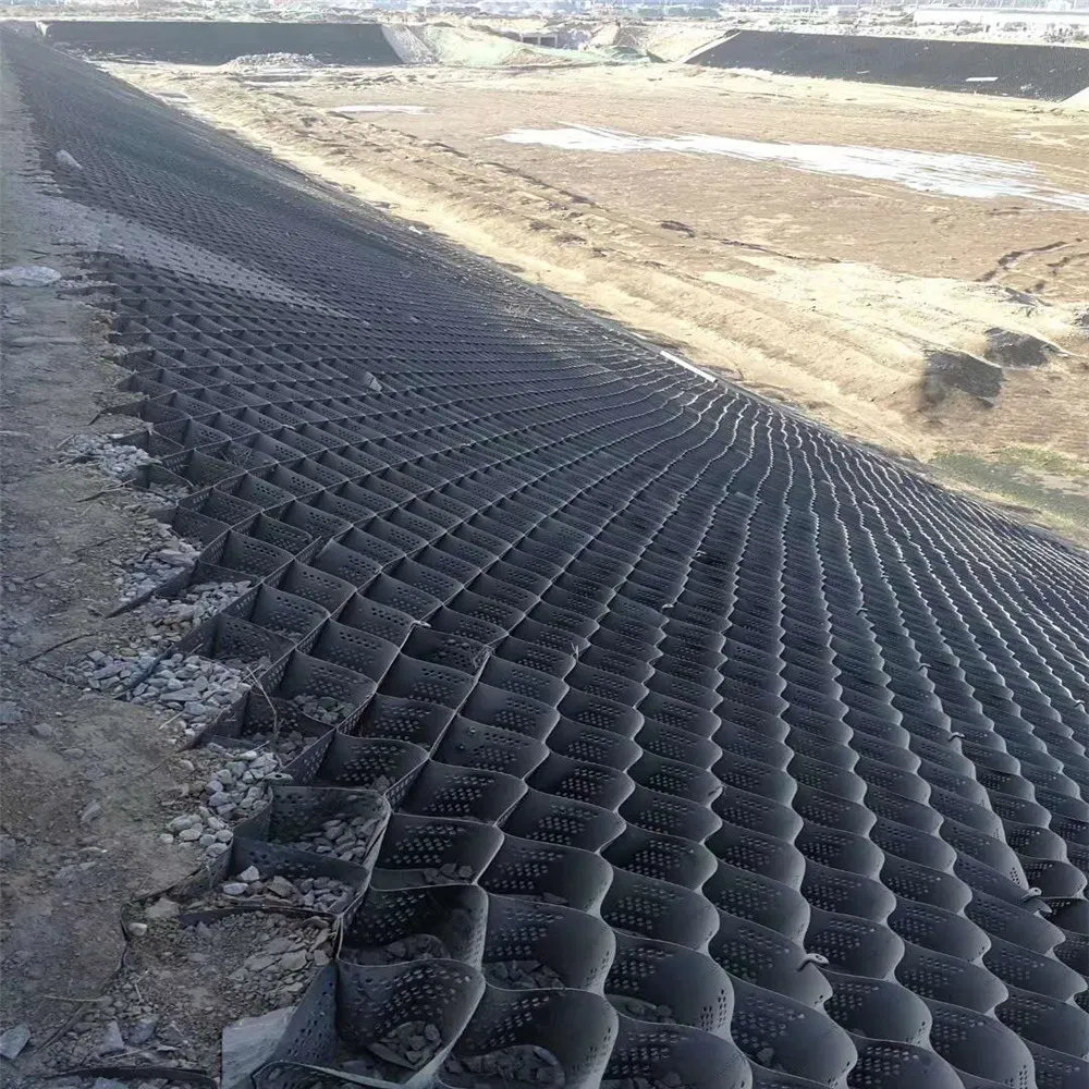 100mm 150mm 200mm Smooth Textured Perforated Plastic HDPE Strata Web Honeycombed Geomallas Paved Grid Geocell