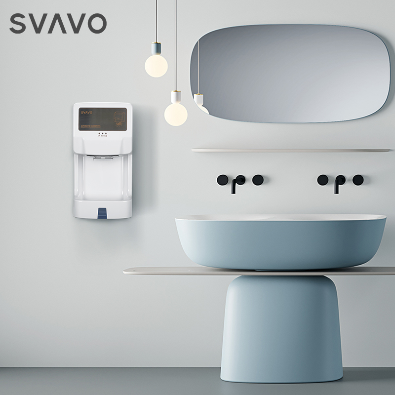 1350W Powerful Quick Drying Autoamtic Hand Dryers Infrared Sensor Electric Hand Dryer with Water Tray