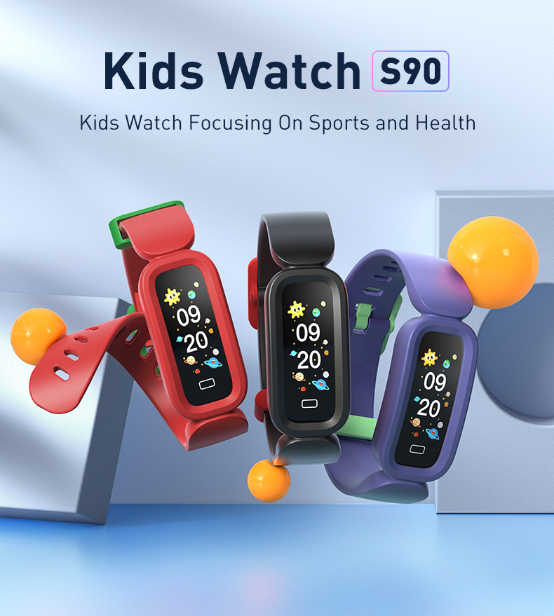 New S90 Children Smart Watch Bracelet Alarm Clock Heart Rate Sleep Monitor Smartwatch Bluetooth Sports Pedometer Kids Bracelet