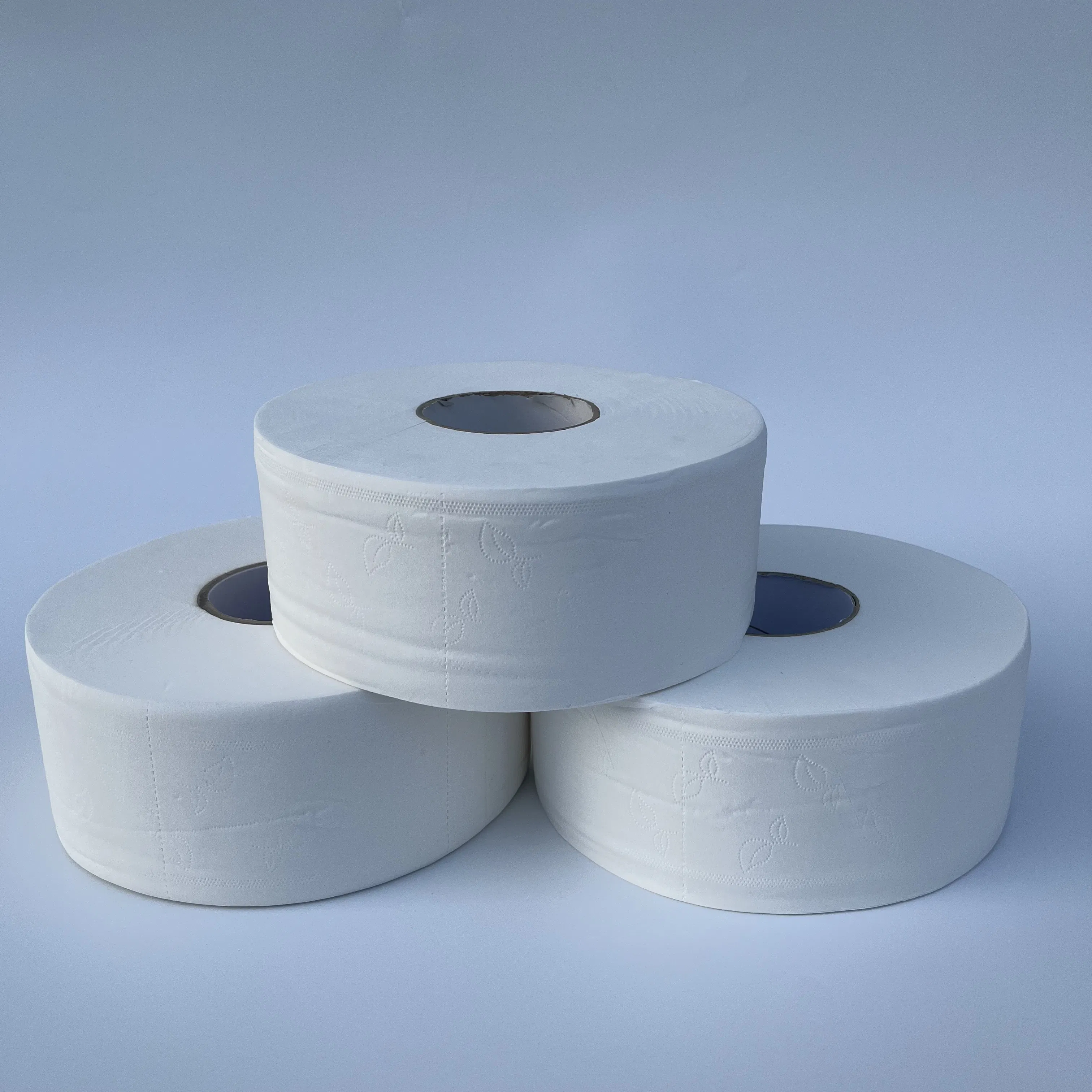 Custom Jumbo Rolls Tissue Paper 2-3ply Virgin Wood Pulp Toilet Tissue Paper Wholesale Bathroom Tissue