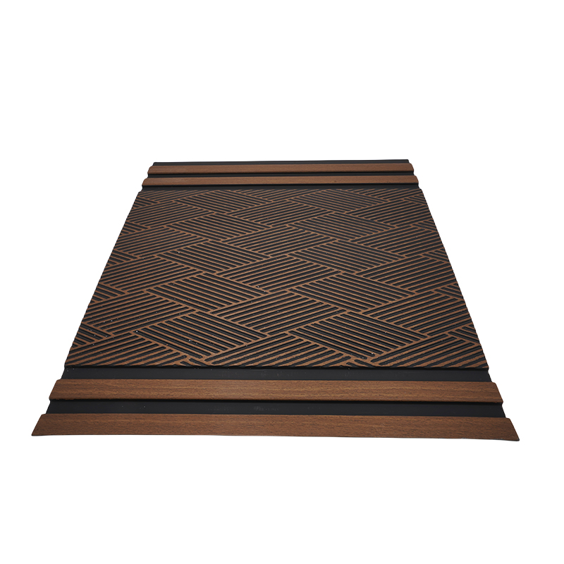 Wholesale Home Decor Interior Decoration Material 3D Fluted/Slat Charcoal Sheet Louvers Wall Covering PS Panel