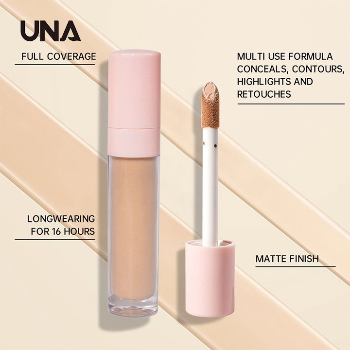 Dark Skin Private Label Cosmetic Makeup Conceal Face Full Coverage Pink Waterproof Vegan Organic Liquid Concealer