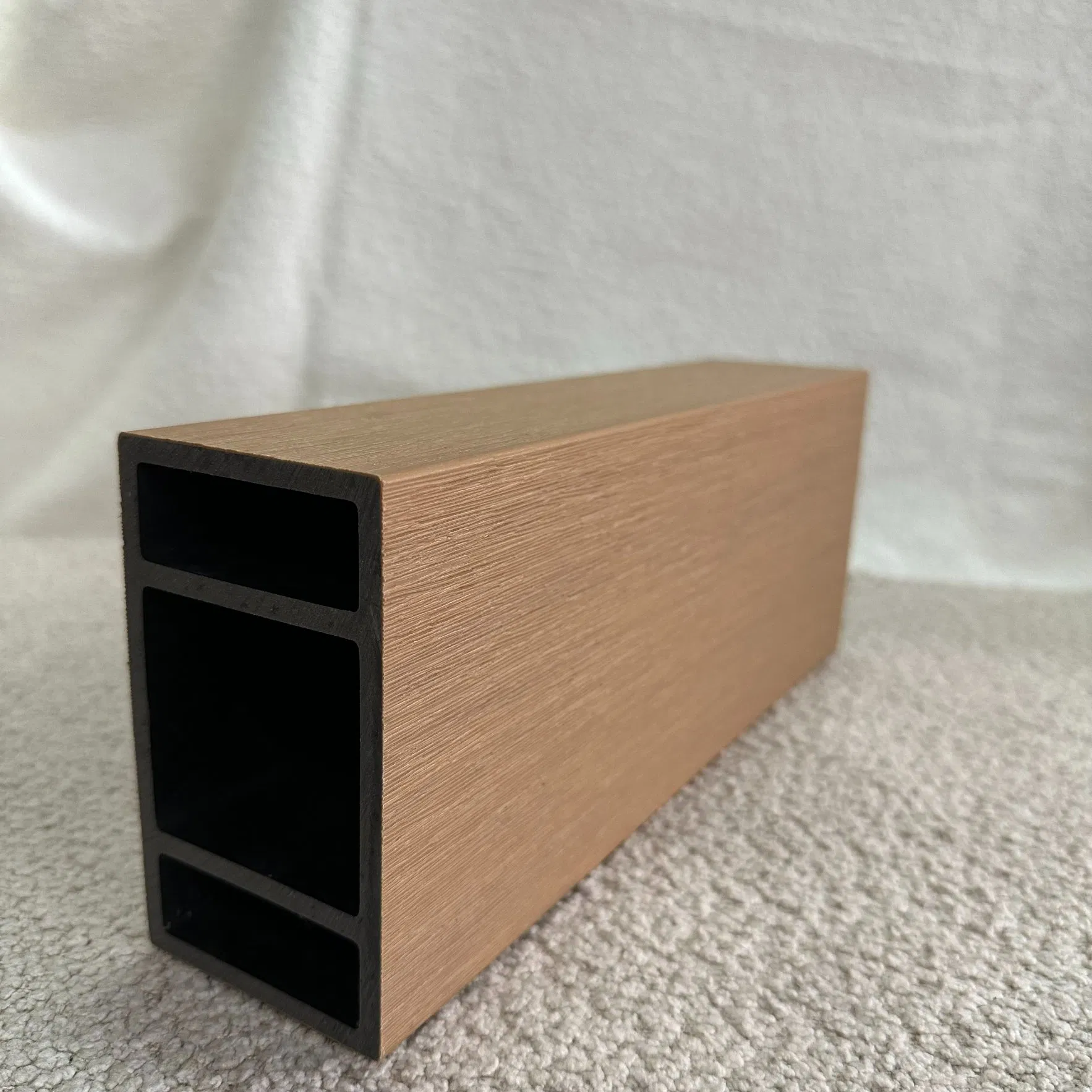 Robust Structure WPC Louver Blade 120mm Width 70mm Thickness Long Span Capability