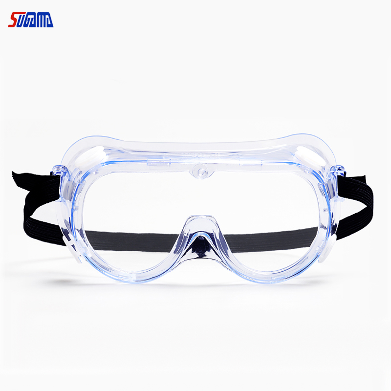 Factory Cheap Dual Side Anti Fog Safety Goggles with Adjustable Band Goggles
