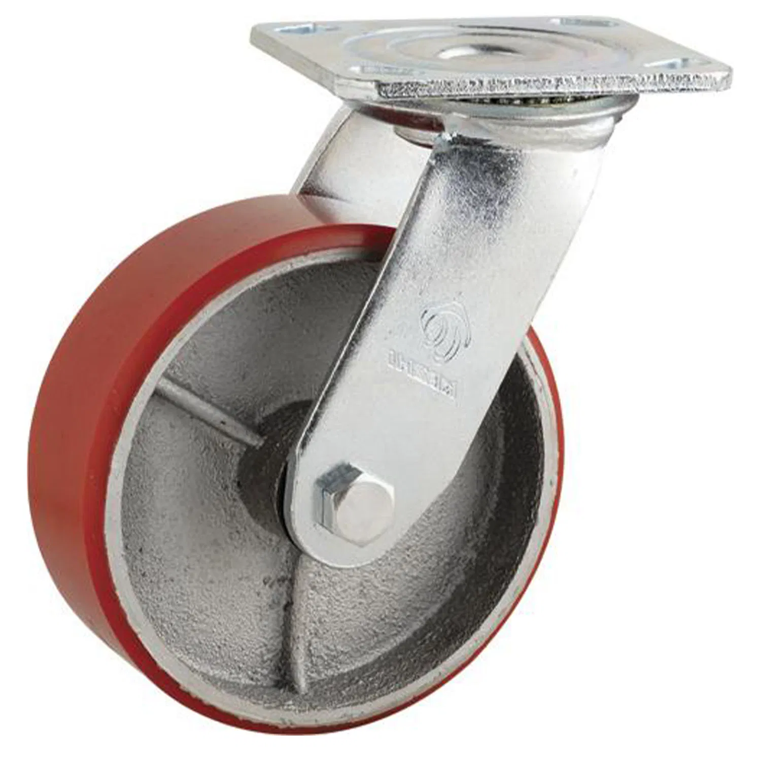 Custom Caster Wheel Heavy Duty Durable Swivel PU on Cast Iron Caster