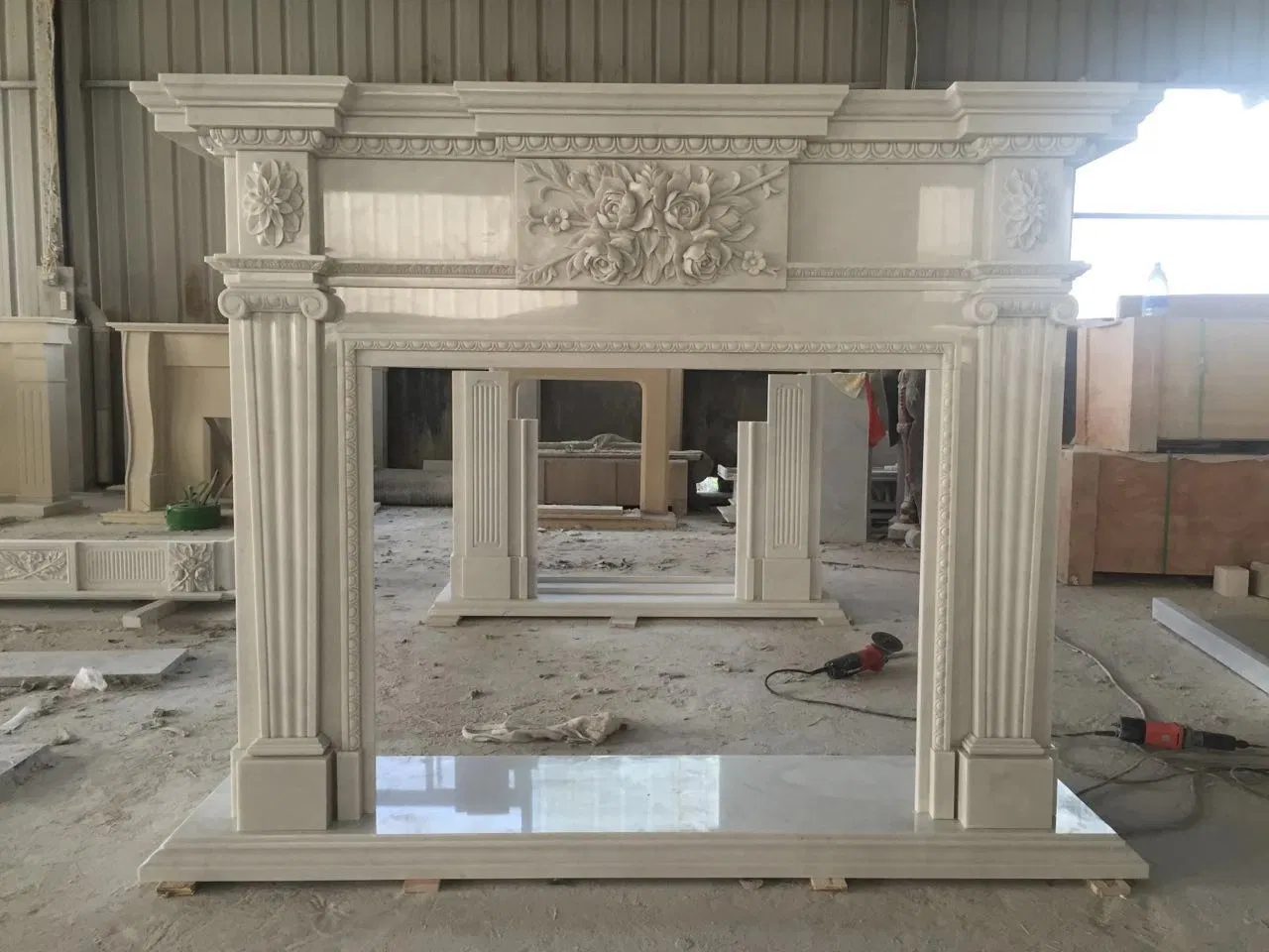 Nature Marble Fireplace for Villa or Hotel Decoration
