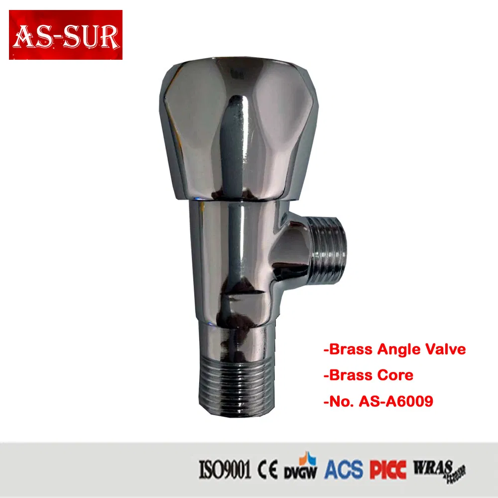 Bathroom Toilet Chrome Plated Brass Angle Valve A6006